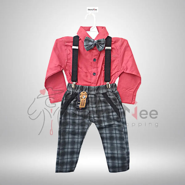 Boys Pant shirt With Gallace Adjustable Premium Quality