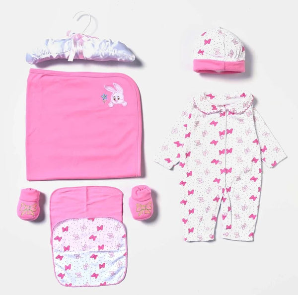 Baby Starter Set Imported From Thailand Super Fine Fabric 7 Pcs